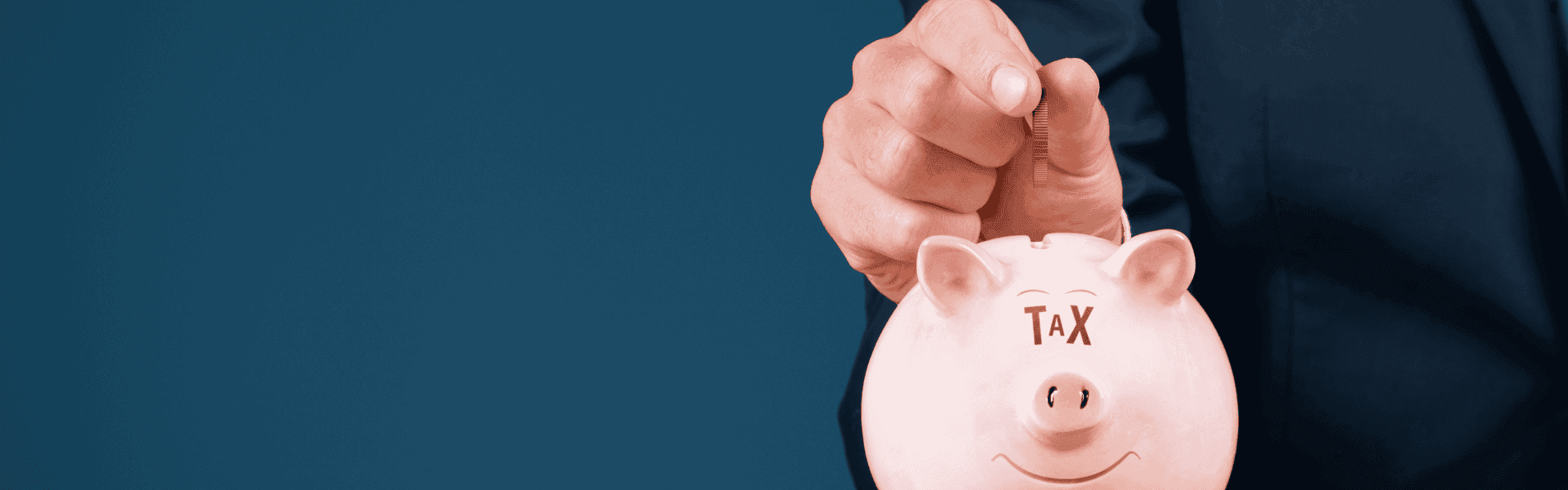 ein rosa Sparschweinchen